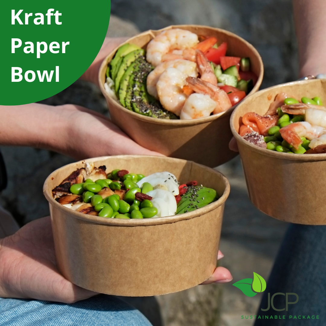 Kraft Paper Bowl 26oz/34oz/38oz/44oz 300PCS