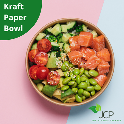 Kraft Paper Bowl 26oz/34oz/38oz/44oz 300PCS