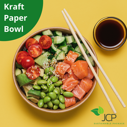 Kraft Paper Bowl 26oz/34oz/38oz/44oz 300PCS